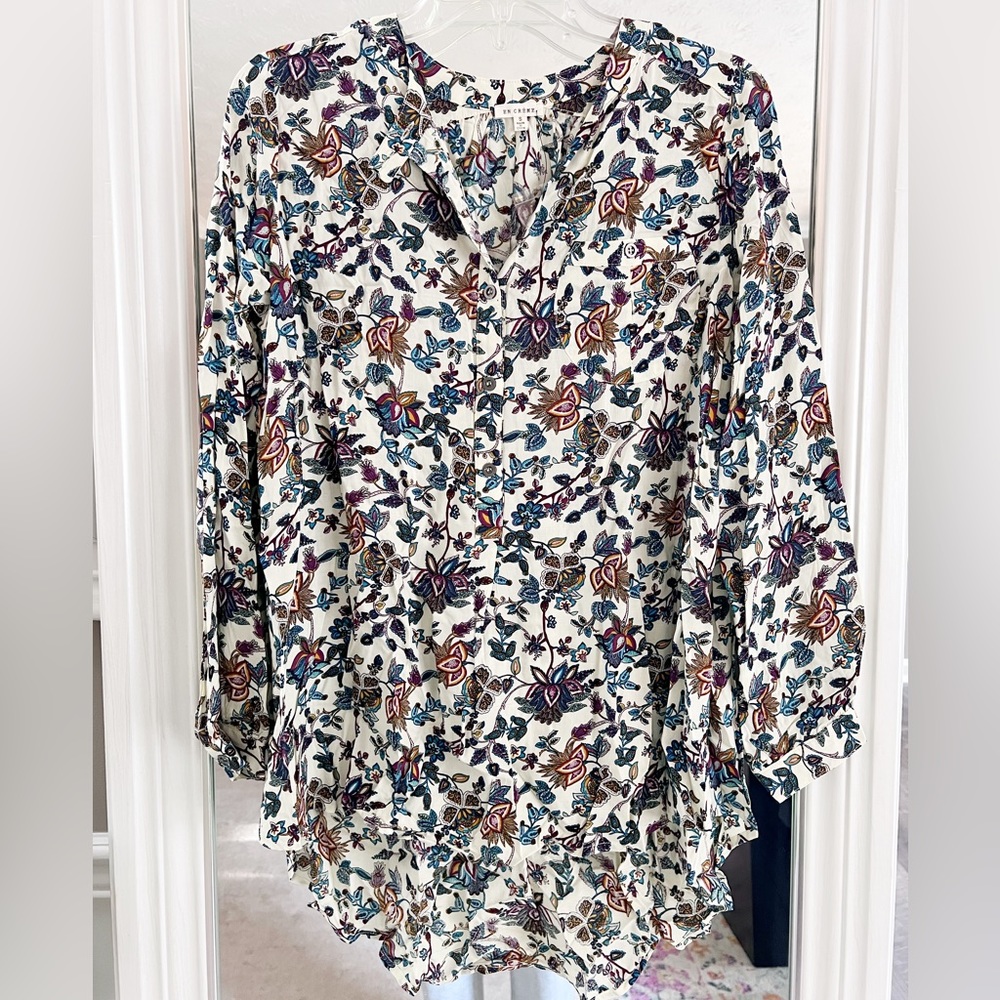 En Crème Floral Tunic